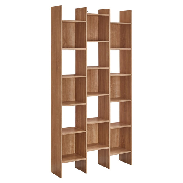 online Bibliothèque 15 étagères 96x24,8x192 cm en bois de chêne MDF