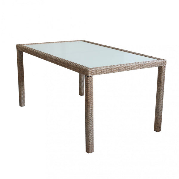 acquista Table Azore 150x90 cm en osier marron