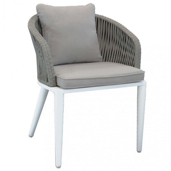 Chaise Granada 61x61x78,5h cm en Aluminium Gris sconto