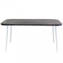 Tavolo Granada 160x90x74,5 h cm in Alluminio Grigio-2