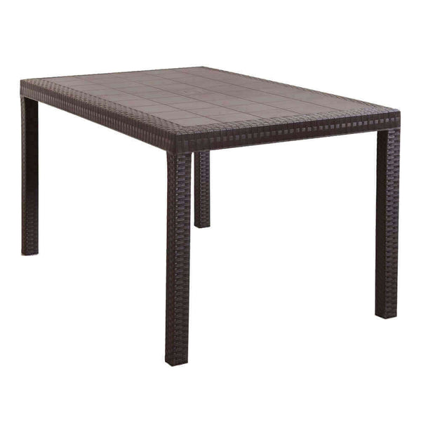 Table Houston 150x90x74 h cm en osier marron online