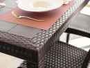 Tavolo Houston 150x90x74 h cm in Wicker Marrone-7