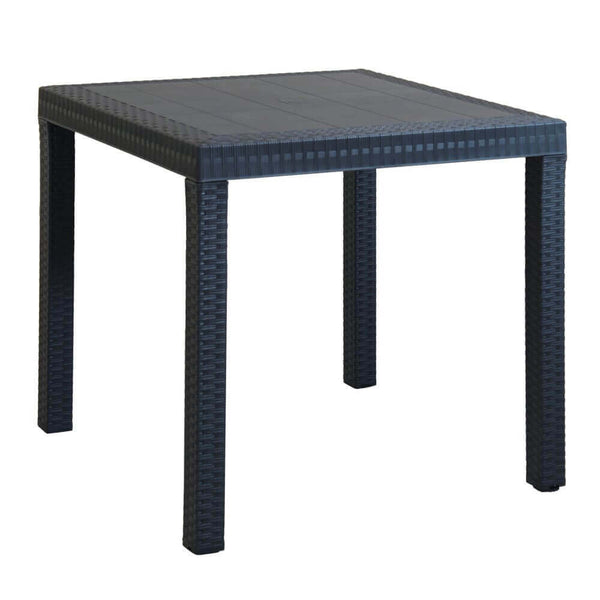 Table Dallas 80x80x74 h cm en Osier Anthracite online