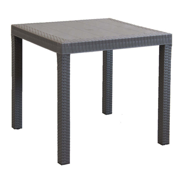 prezzo Table Dallas 80x80x74 h cm en Osier Taupe