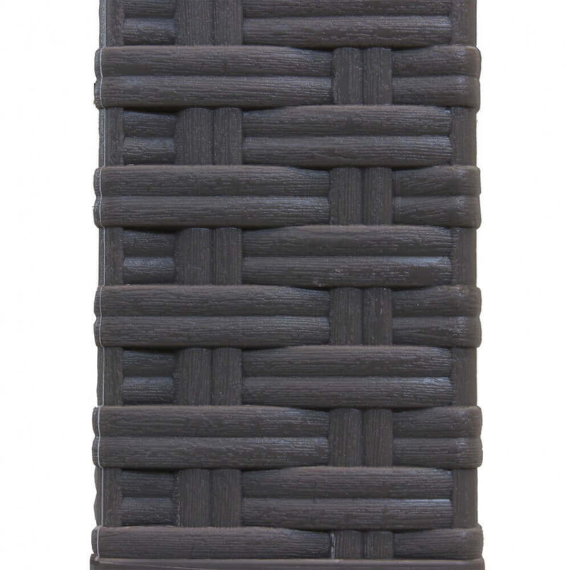 Tavolo Dallas 80x80x74 h cm in Wicker Tortora-4