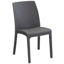 Sedia da Giardino Virginia 47x59x86 h cm in Wicker Tortora-3