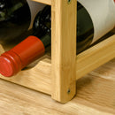 Cantinetta Portabottiglie16 Bottiglie 43x23,5x38 cm in Legno di Bambù-9