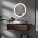 Specchio da Bagno Ø70x3 cm con LED 3 Colori Regolabili in Metallo e Vetro-2