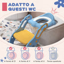 Riduttore Water con Scaletta Pieghevole 67,9x42,8x51,5 cm con Maniglie e Cuscino Rimovibile Blu-4