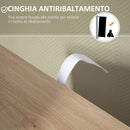 Mobile Bagno 4 Cassetti 1 Anta 54x29x83 cm in Truciolato Naturale-7