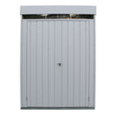 Armadio da Esterno 2 Porte 74,6x161,5x209 cm in Acciaio Zincato Grigio-7