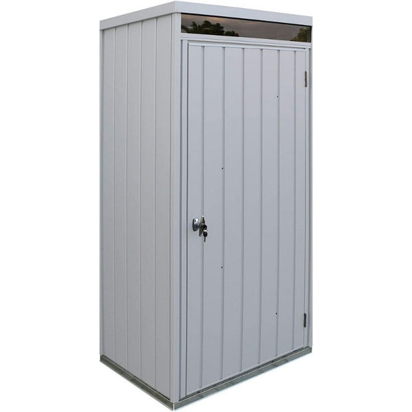 Armoire d'extérieur 1 porte 77x98,1x196 cm en acier galvanisé gris acquista