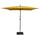 Parasol de jardin 200x200 cm Mât en acier Ø27 mm Maffei Kronos Jaune