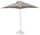 Parasol de jardin 2,25x2,25 m mât aluminium Ø40 mm Maffei Kronos Tortora