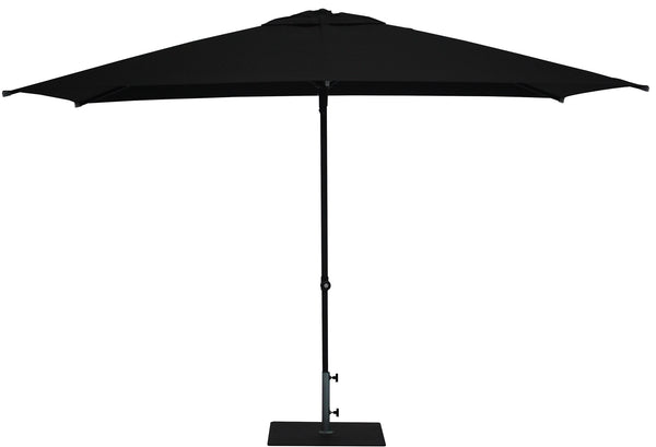 prezzo Ombrellone da Giardino 3x2 m Palo Ø38 mm in Alluminio Tessuto Olefin Trend Nero