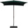 Ombrellone da Giardino 2x2 m Palo Ø38 mm in Alluminio Effetto Legno Tessuto Poliestere Trend Wood Verde