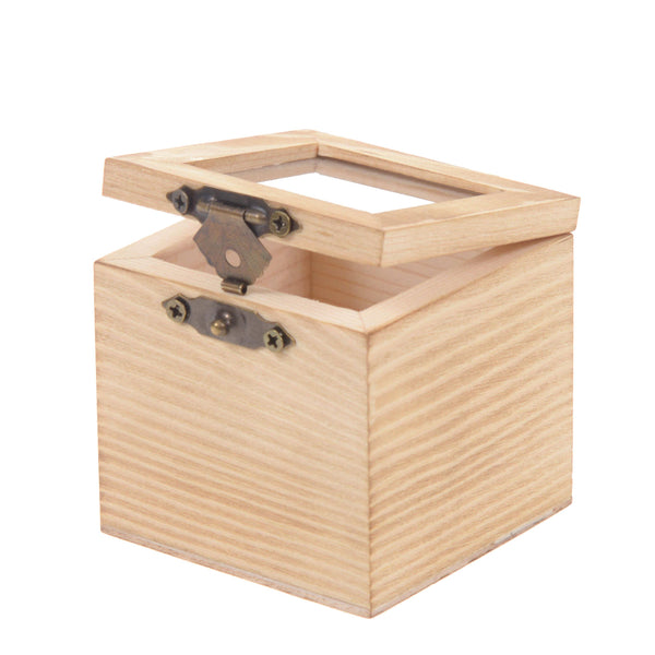 acquista Lot de 10 Boîtes Cubes avec Fermeture en Bois H 6 cm