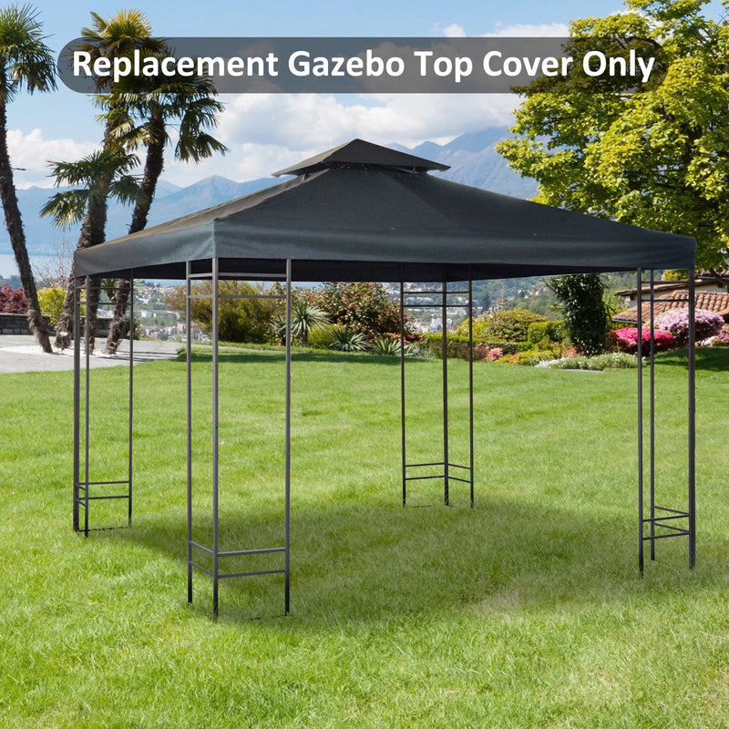 Tetto di Ricambio per Gazebo 3x3m a 2 Livelli e Resistente ai Raggi UV   Grigio Antracite-2