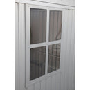 Casetta Box da Giardino 323,3x242,6x235,2 cm in Alluminio Grigio-6