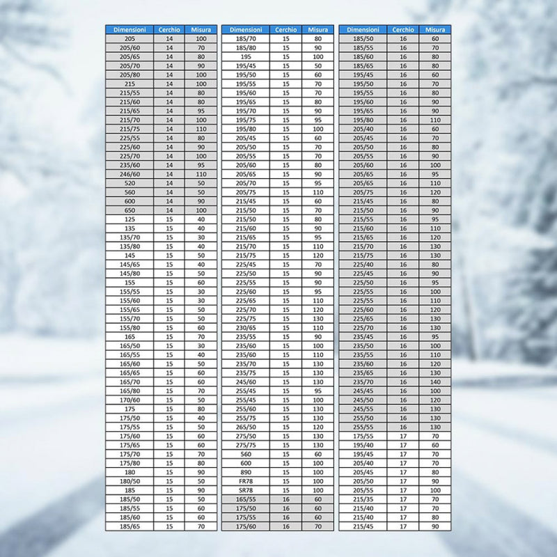 Catene da Neve per Auto 9 mm a Rombo Omologate Blue Ice Varie Misure-7