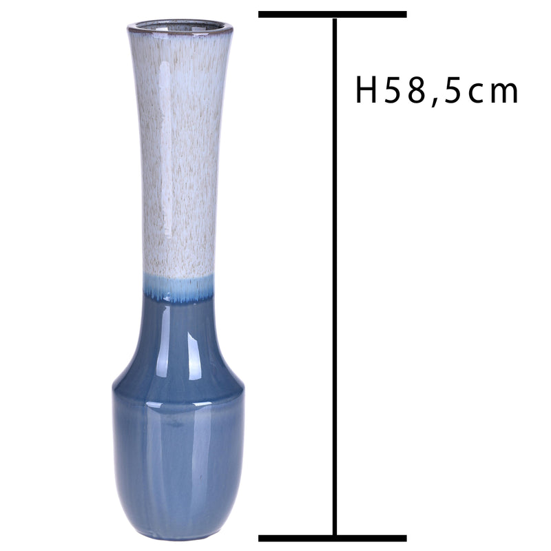 Vaso in Ceramica con Collo Stretto H 58,5 cm-3