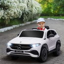 Macchina Elettrica per Bambini 12V con Licenza Mercedes EQA 250 Bianca-2