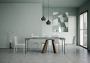 Consolle Allungabile 90-196x40x77 cm in Nobilitato Grigio-3