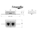 Asciugabiancheria Asciugatrice per Biancheria 2 x 25W Sciugarella Bianco-1