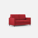 Divano 2 Posti 158x85x85 cm Karay in Tessuto Rosso-1