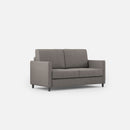 Divano 2 Posti 138x85x85 cm Karay in Tessuto Grigio-1