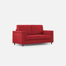 Divano 2 Posti 148x85x85 cm Marrak in Tessuto Rosso-1