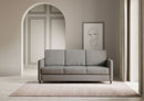 Divano 3 Posti 198x85x85 cm Karay in Tessuto Grigio-2