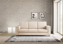 Divano 3 Posti 208x85x85 cm Marrak in Tessuto Beige-2