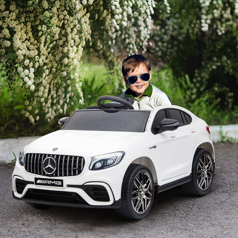 Macchina Elettrica per Bambini 12V con Licenza Mercedes GLA 45 AMG Bianca-2