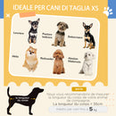 Trasportino per Cani e Gatti Pieghevole 56x31x37 cm Convertibile in Cuccia in PP e PVC Blu-7