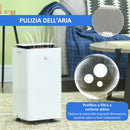 Deumidificatore d'Aria 12 Litri 210W 5 Modalità e 2 Velocità Bianco e Nero-6