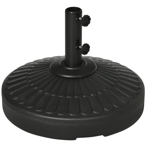 Base per Ombrellone da Giardino Ø48,5x36 cm Palo 38-48 mm  in HDPE Nero acquista