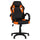 Chaise Gaming 59x120 cm en Similicuir Orange