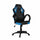 Sedia da Gaming Ergonomica 59x110/120x65 cm in Similpelle Nero/Blu