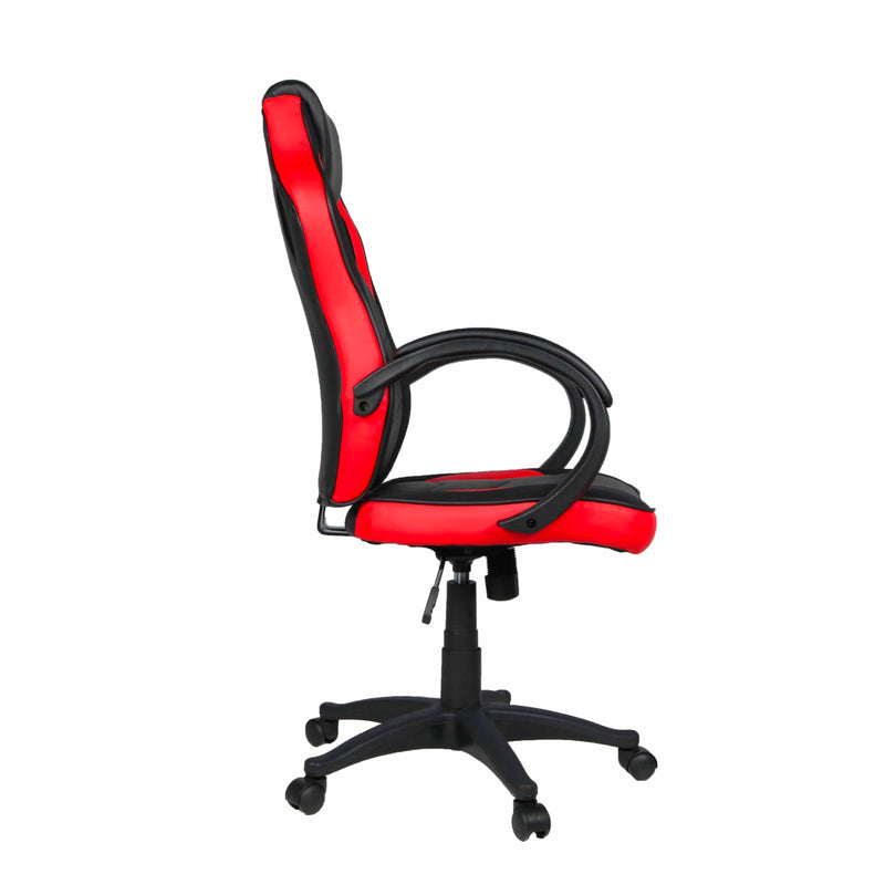 Sedia da Gaming Ergonomica 59x110/120x65 cm in Similpelle Nero/Rosso-4