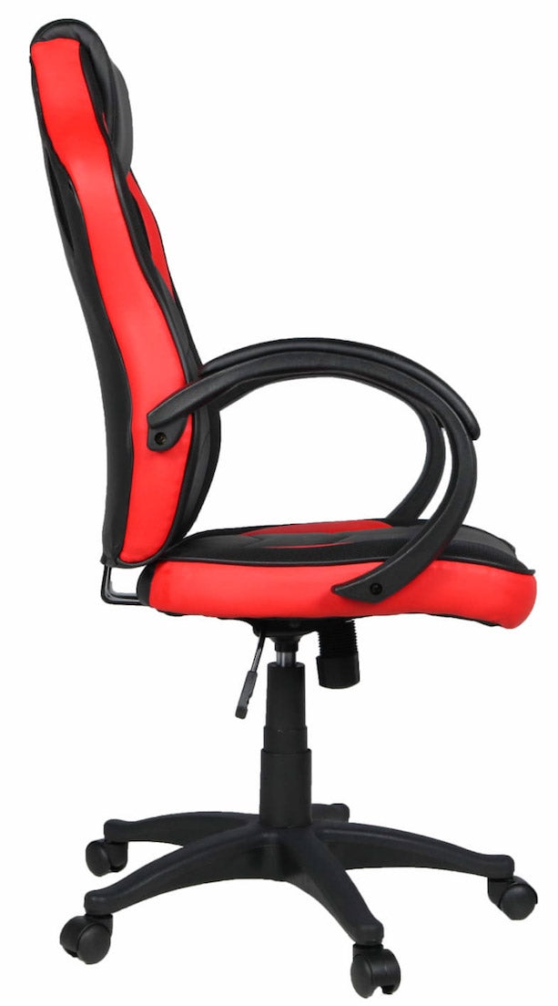 Sedia Gaming 59x120 cm in Similpelle Rosso-4