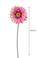 Set 12 Fiori Artificiali di Gerbera H 53 cm-3