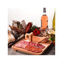 Ghigliottina Affettatutto Affetta Salame Baguette Formaggio con Tagliere in Legno-1