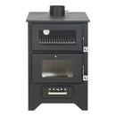 Stufa a Legna con Forno 14,6 KW 50,5x58,5xH90,5 cm Silvia Nera-2