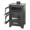 Stufa a Legna con Forno 14,6 KW 50,5x58,5xH90,5 cm Silvia Nera-4