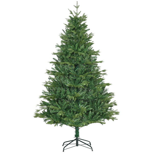 Sapin de Noël artificiel H180 cm 1443 branches avec décorations et socle en métal vert sconto