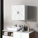 Pensile da Bagno 2 Ante 60x30x60 cm in Legno Bianco-2