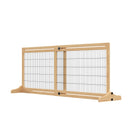 Cancelletto di Sicurezza per Cani 104-183x36x69 cm Estensibile in Legno-1