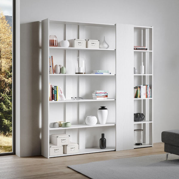 prezzo Libreria Moderna 5 Ripiani 178x36x204 cm in nobilitato Bianco