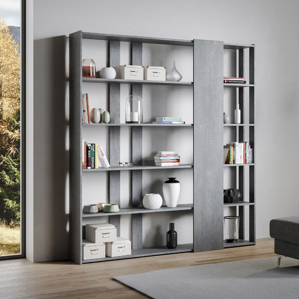 Libreria Moderna 5 Ripiani 178x36x204 cm in nobilitato Grigio acquista